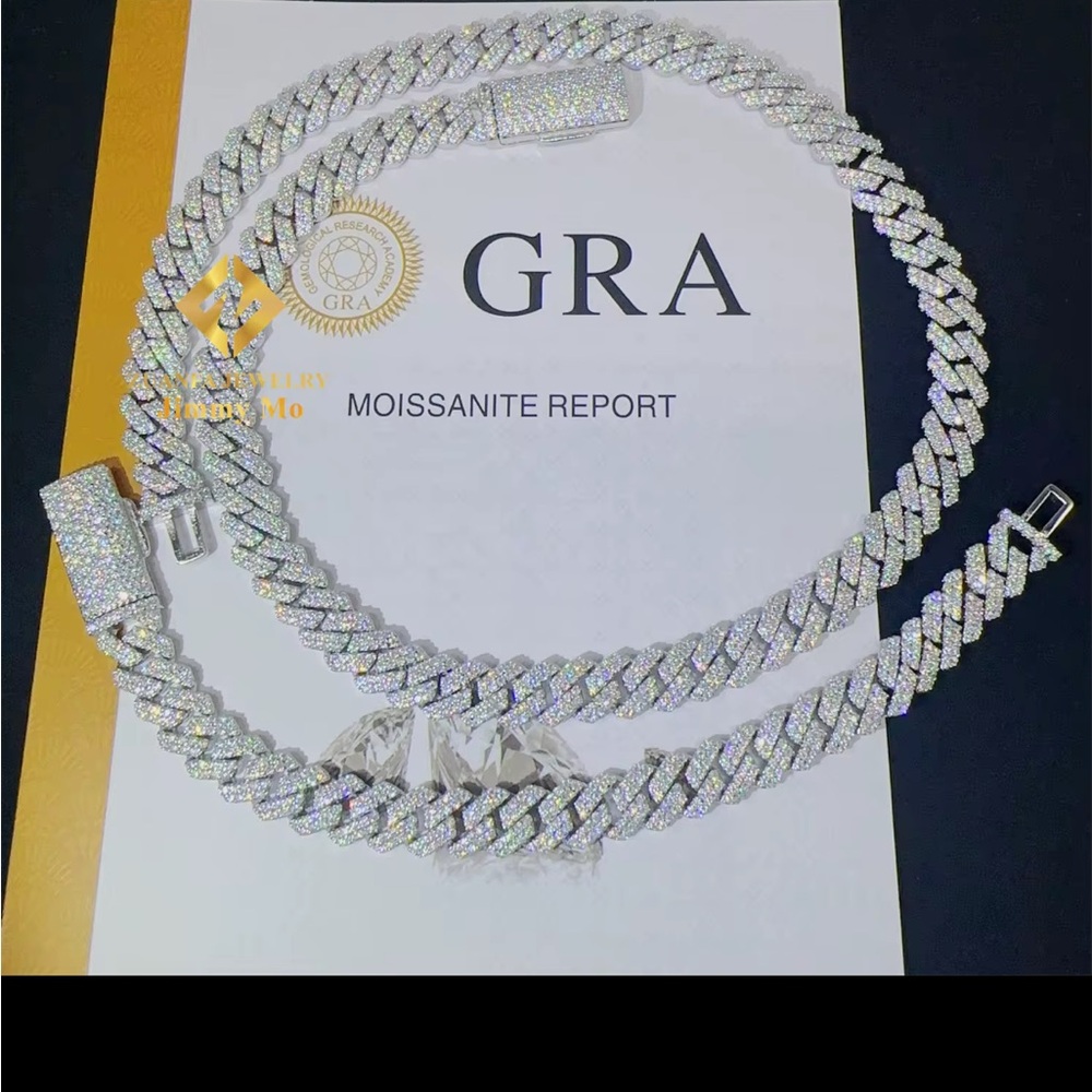 Silver diamond chain